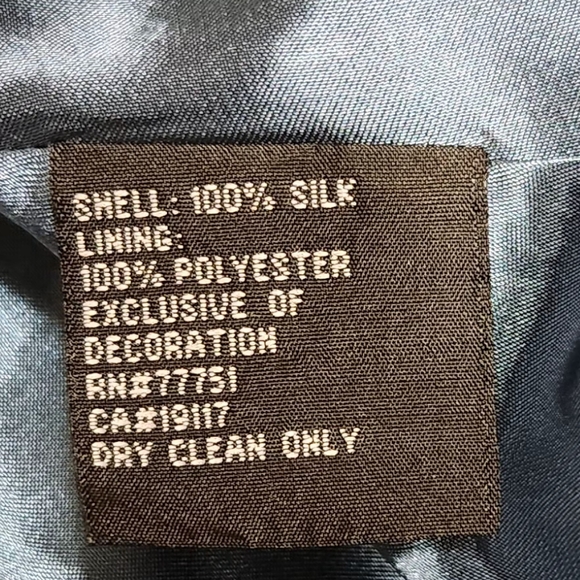 Y2k Vintage Betsey Johnson 100% silk babydoll Dress Size 2 (A) - Picture 7 of 9